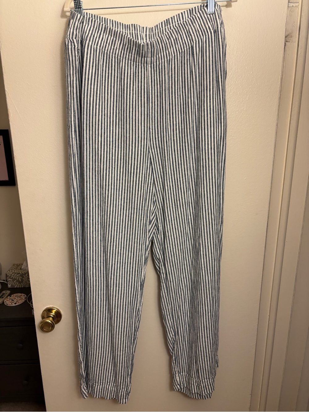 Old Navy Blue and White Striped Lightweight Pants